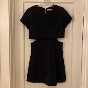 Textured cutout dress